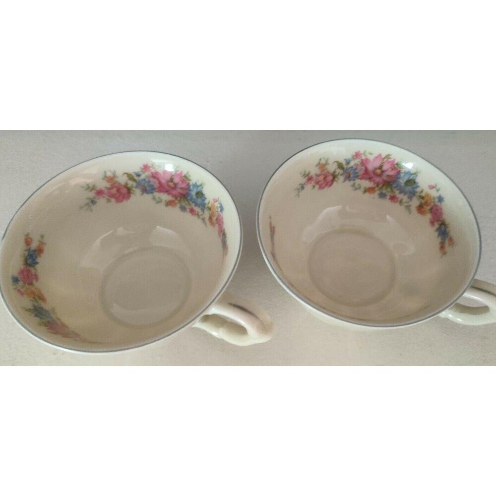 1934 - 1945 Vintage set of 2 Teacups  C.T. Tielsch Altwasser Model 41 Germany